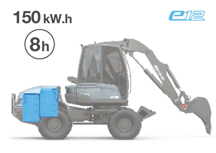 Kolové rypadlo Mecalac e12